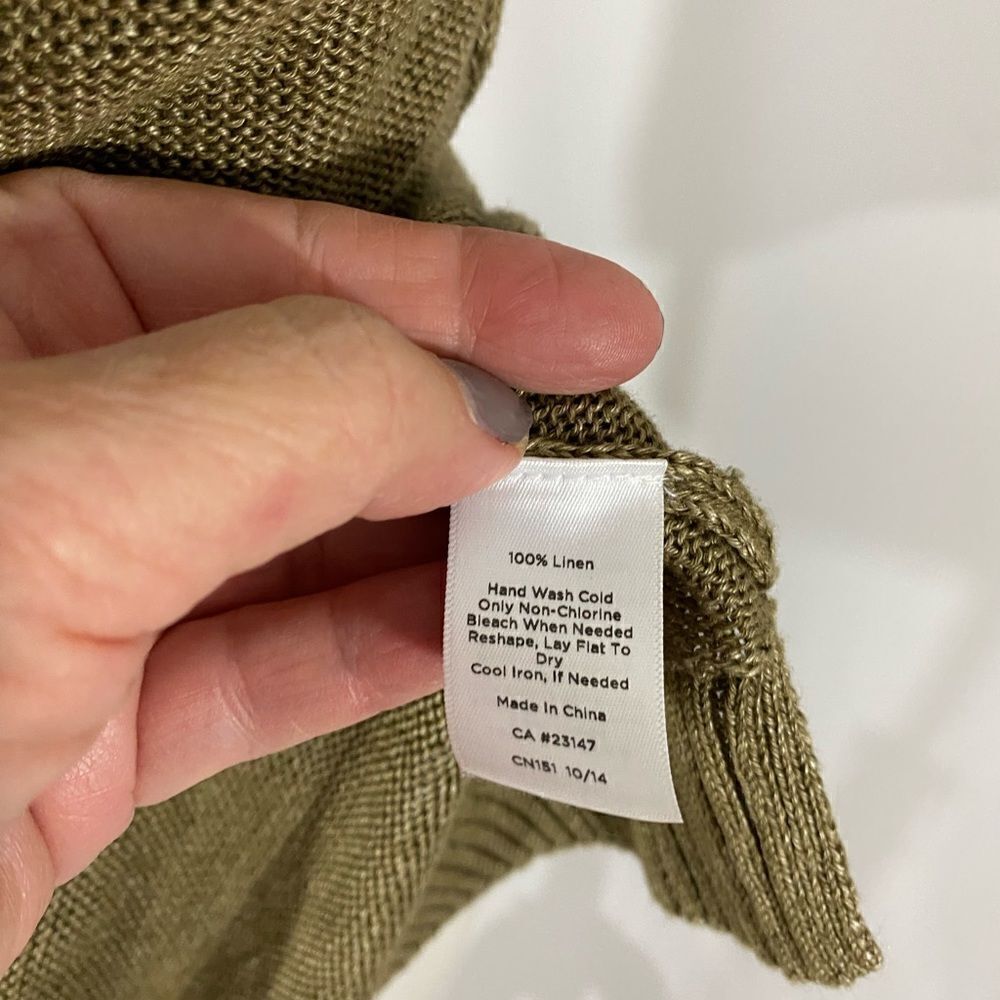 Talbots 💯% Linen Boatneck Sweater - Picture 8 of 8